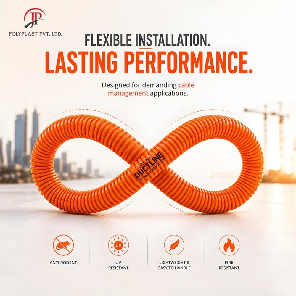 HDPE PLB Duct Pipe - High-Quality HDPE, Custom Lengths, Multicolor, Round Shape, Various Thickness with Warranty