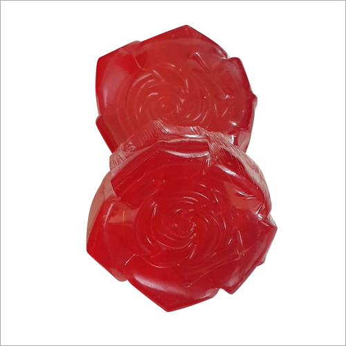 Rose Soap - 80 gm Bar, Red Color with Herbal Ingredients - Nourishing for Dry Skin, Antibacterial, Relaxing Properties, Anti-Aging Solution
