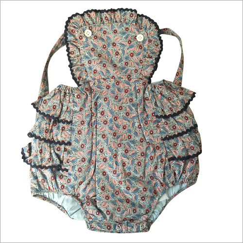 Printed Poplin Babies Romper Suit By SMASH CREATIONS