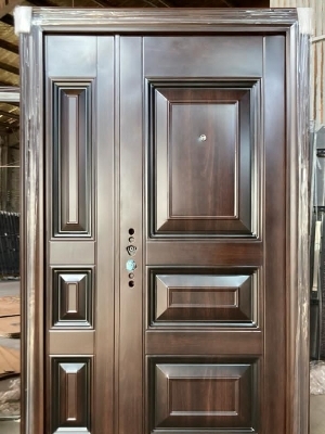 Steel security doors