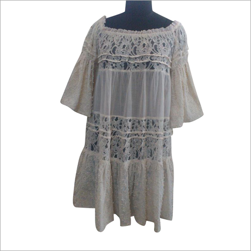 Cotton Voile with Lace Tunic