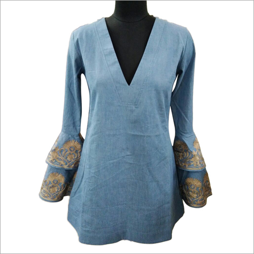 Ladies Bell Sleeve Tunic Top