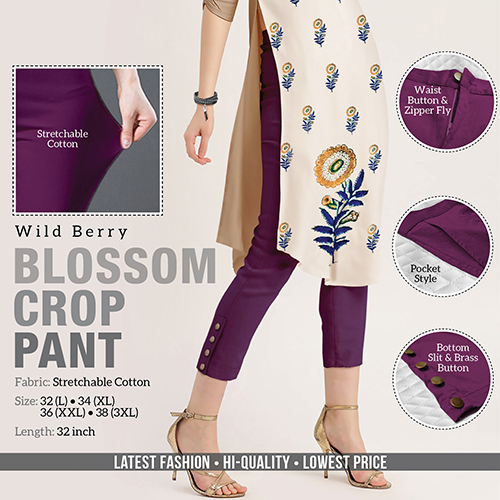 Indian Wild Berry Blossom Crop Pant