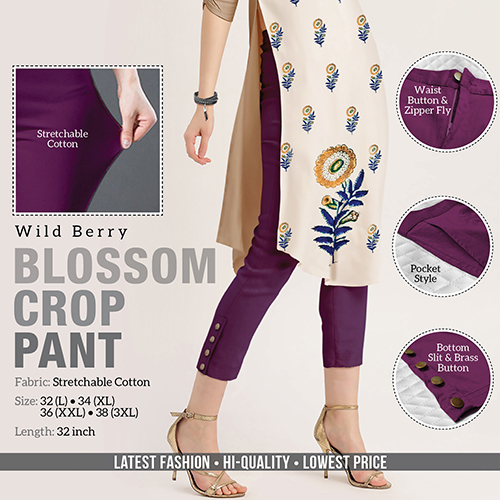 Wild Berry Blossom Crop Pant