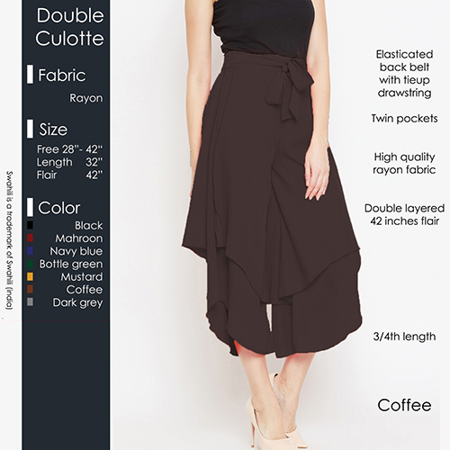 Brown Double Culotte