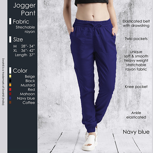 Blue Jogger Pant Decoration Material: Cloths