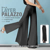 Black Layerd Plazzo