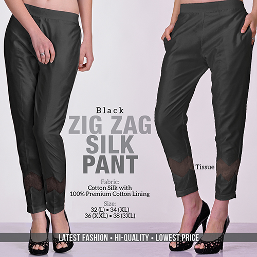 Black Silk Pant