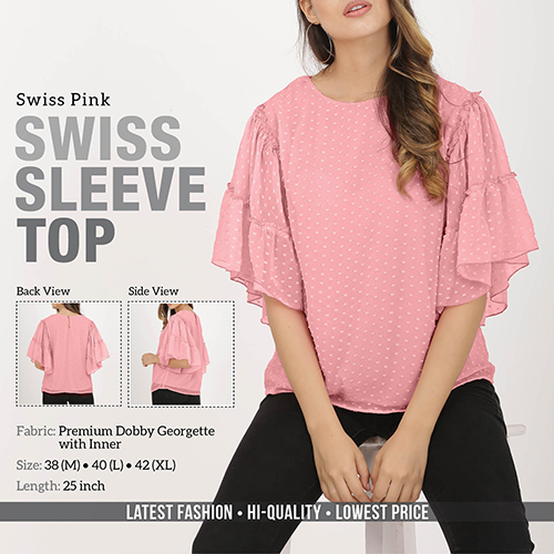 Swiss Pink Swiss Top