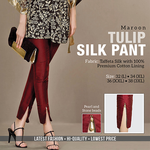 Maroon Tulip Pant