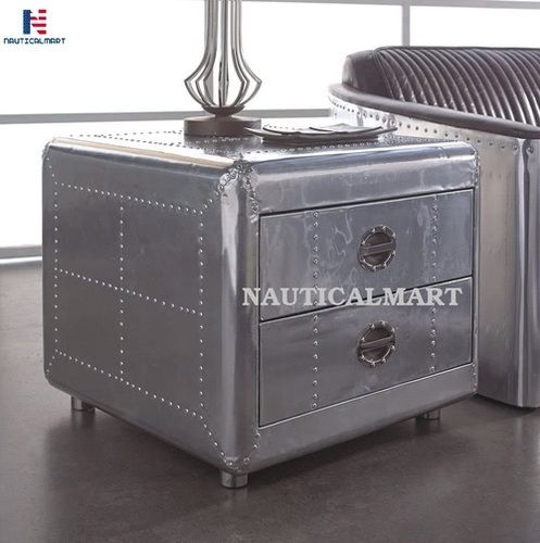 Nauticalmart Square Coffee Table With 2 Drawer