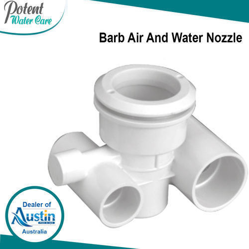 White ABS Barb Air and Water Nozzle