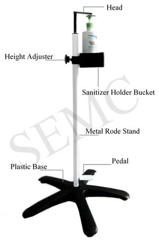 Hand Sanitizer Stand Color Code: Black