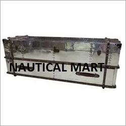 Vintage Mayfair Double Drawer Aluminium Trunk