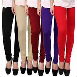 Ladies Plain Leggings - Super Combed Cotton, Available in Sizes S, M, L, XL, Elasticized Waist Band, Washable, Plain Pattern for All Seasons