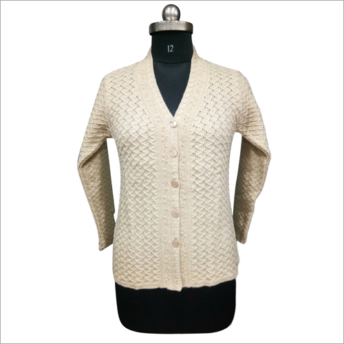 V Neck Full Sleeve Cardigan