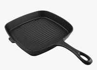 Grill Pan Non Stick Cast Iron Square 9 x 9 x 1