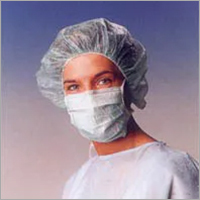 Hospital Head Cap With Face Mask