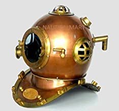 Nauticalmart 1921 Diving Divers Deep Sea Scuba Copper And Brass Finish Helmet