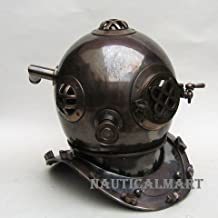 Nauticalmart Solid Brass Antique Finish Mark Iv Dive Helmet