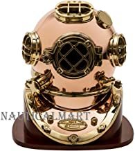 Nauticalmart 18 In. Dive Helmet Replica With Wood Stand