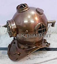 NauticalMart Solid Brass 18" Antique Style Morse Diving Helmet U.S Navy Mark V Full Size