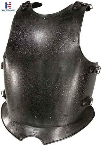 Steel Armor Breastplate Dark Warrior - Epic Dark Large - Grey Armour