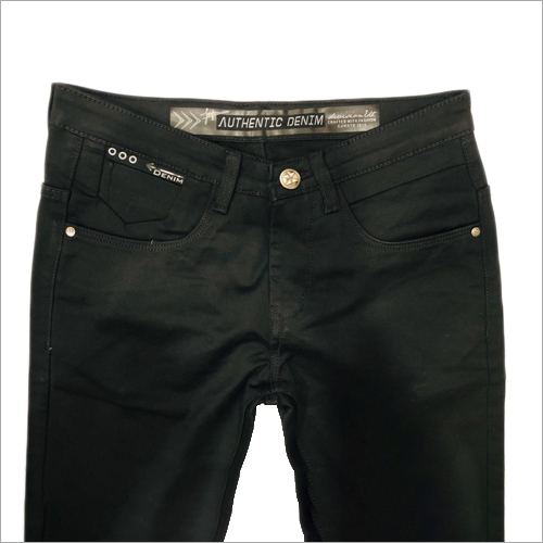 Mens Fancy Black Jeans - Denim Waist Size 30-36 Inch Slim Fit Color: Black | Features: Dry Clean No Fade Quick Dry Washable Faded Pattern Suitable for All Seasons