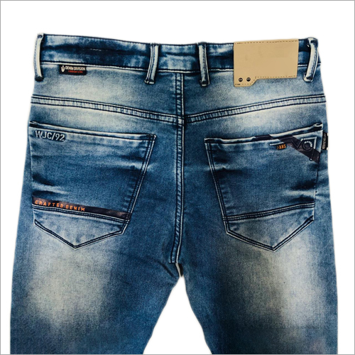 Mens Stylish Jeans - Denim, Waist Size 30-36 Inch, Regular Fit | Quick Dry, Washable, No Fade, Versatile for All Seasons, Faded Pattern