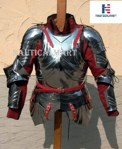 Antique Nauticalmart Medieval Larp Fantasy Costume Steel Armour Cuirass Breastplate - Steel Custom Size | Intricate Detail Historical Reenactment