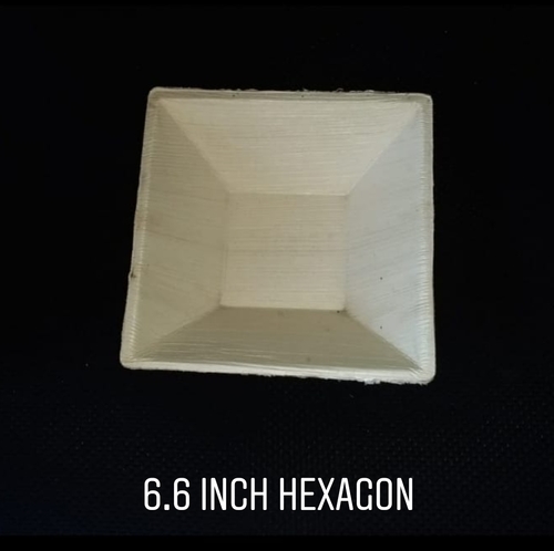 6.6 Inch Hexagon Areca Bowl
