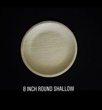 8 Inch Round Shallow Areca Plate