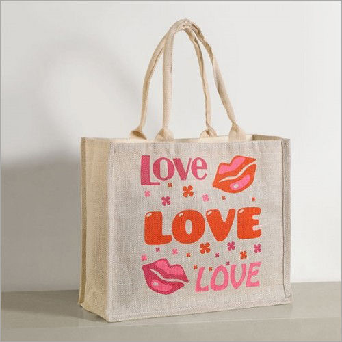 Pure Love Jute Shopping Bag