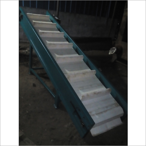 Mild Steel Inclined Cleated Belt Conveyor