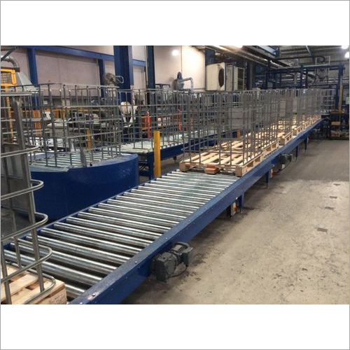 Industrial Roller Conveyor - Stainless Steel, 10-40 Feet Length | Gravity-Powered or Electric, Heat Resistant, 50-150 kg Capacity
