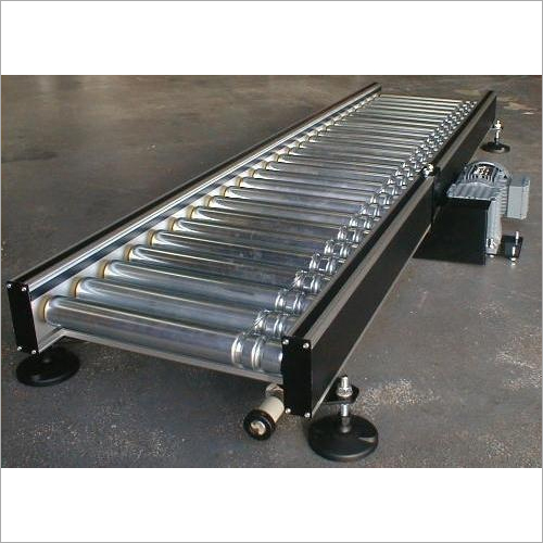 Roller Conveyor System - Mild Steel, Live Powered Design | Heat Resistant, Ideal for Industrial Material Handling Applications