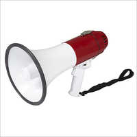 White Mild Steel Megaphone