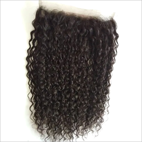 Indian curly front lace human hair wig