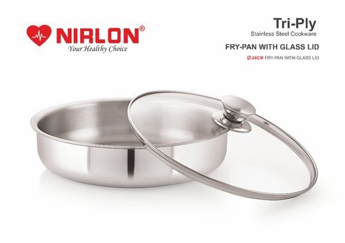 Nirlon Platinum Triply Fry Pan Interior Coating: Rust Proof Interior