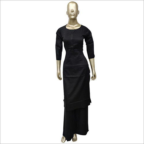 Ladies Black Kurti with Palazzo Set