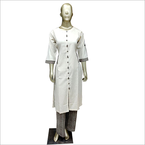 Party Wear Kurti with Palazzo Set