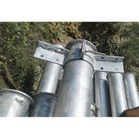 Zinc Galvanised Pole with Clamp