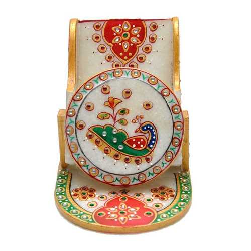 Multicolor Marble Mobile Stand