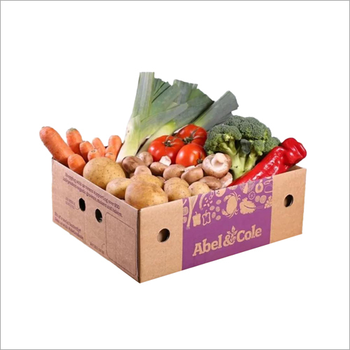 Vegetable Corrugated Packaging Box - 5 Kg Size, Multicolor Custom Design | Customized Color, Shape, Size, and Style