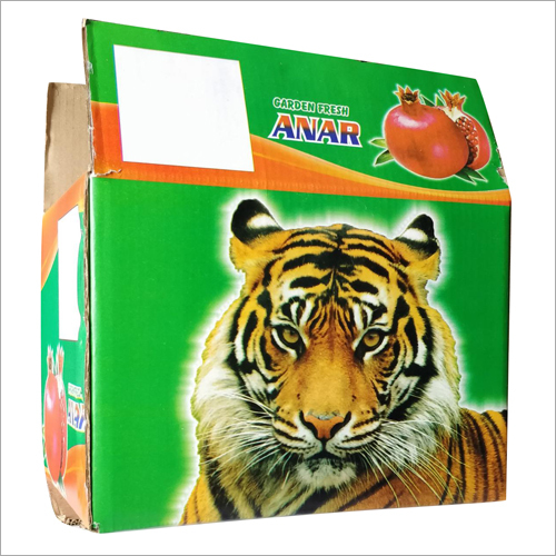 Pomegranate Corrugated Box - 5 kg, Multicolor Rectangular Design | Customized Size, Shape, and Style with Durable Corrugated Board Material