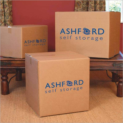 Pesticide Printed Corrugated Packaging Box - Corrugated Board, 10 kg, Brown, Blue Printing | Customized Color, Shape, Size, Style, Suitable for Electronic, Food, Home Appliance