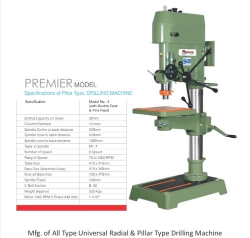 38 MM Pillar Drill Machine