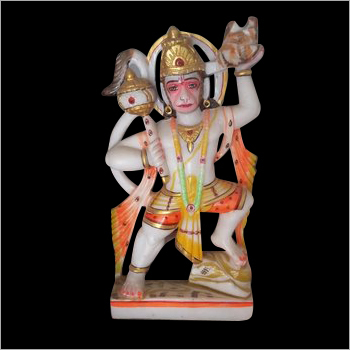 Polished Marble Hanuman Statue By ANKUR MURTI BHANDAR