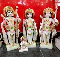Polished Marble Ram Laxman Sita Statues