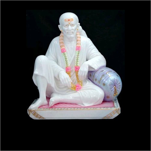 White Marble Sai Baba Statue